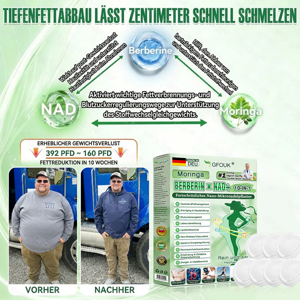 🇩🇪𝗢𝗳𝗳𝗶𝘇𝗶𝗲𝗹𝗹𝗲𝗿 𝗦𝗵𝗼𝗽 🏆| 🎁 𝗚𝗙𝗢𝗨𝗞® 𝗠𝗼𝗿𝗶𝗻𝗴𝗮 𝗕𝗲𝗿𝗯𝗲𝗿𝗶𝗻𝗲𝘅 𝗡𝗔𝗗+ 𝟭𝟬-𝗶𝗻-𝟭 𝗡𝗮𝗻𝗼-𝗠𝗶𝗸𝗿𝗼𝗻𝗮𝗱𝗲𝗹-𝗣𝗮𝘁𝗰𝗵 (𝗡𝘂𝗿 𝗲𝗶𝗻𝗺𝗮𝗹 𝘁ä𝗴𝗹𝗶𝗰𝗵, 𝘀𝗶𝗰𝗵𝘁𝗯𝗮𝗿𝗲 𝗩𝗲𝗿ä𝗻𝗱𝗲𝗿𝘂𝗻𝗴𝗲𝗻 𝗶𝗻 𝟳 𝗧𝗮𝗴𝗲𝗻) ✅✅ 𝗙ü𝗿 Ü𝗯𝗲𝗿𝗴𝗲𝘄𝗶𝗰𝗵𝘁, 𝗹𝗼𝗰𝗸𝗲𝗿𝗲 𝗛𝗮𝘂𝘁, 𝗗𝗶𝗮𝗯𝗲𝘁𝗲𝘀, 𝗦𝗰𝗵𝗹𝗮𝗳𝗮𝗽𝗻𝗼𝗲, 𝗚𝗲𝗹𝗲𝗻𝗸𝗽𝗿𝗼𝗯𝗹𝗲𝗺𝗲 𝘂𝗻𝗱 𝗺𝗲𝗵𝗿 - Image 13