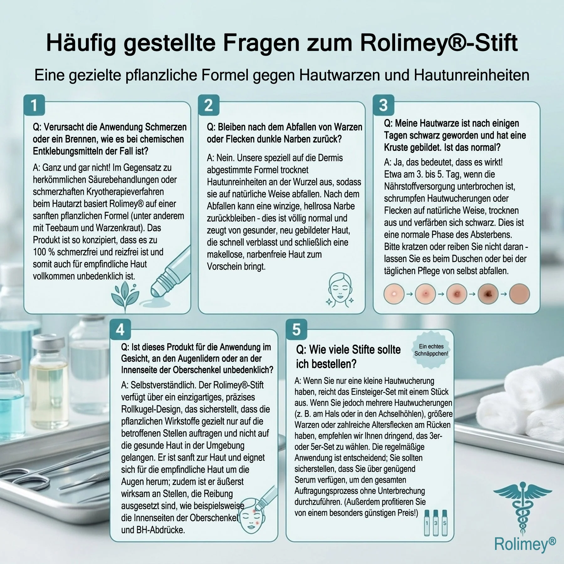 Rolimey® 7-Tage Tag- & Spot-Entferner🧬 (𝐙𝗲𝗿𝗼 𝐏𝗮𝗶𝗻, 𝐙𝗲𝗿𝗼 𝐒𝗰𝗮𝗿𝘀 Roll-On) ✅ Geeignet für: Hauttags, Flecken, Muttermale, Warzen, Blasen, Ekzeme, Schuppen, Hautkeratosen, Akne, Hautwucherungen, Narben, Geburtstagsmale 👩‍⚕️ - Image 9