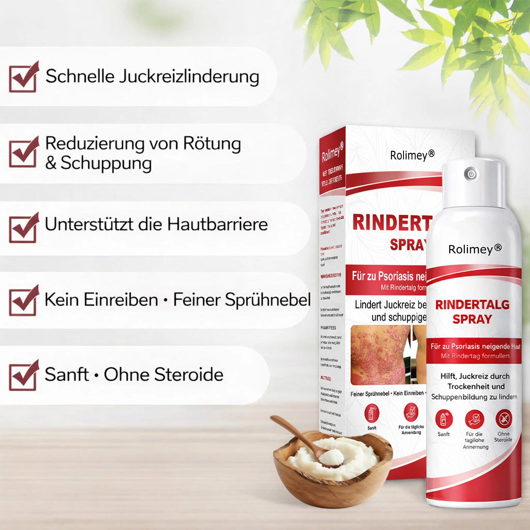 Rolimey® Rindertalg-Spray für juckende, schuppige Psoriasis-Haut 1 - Image 7